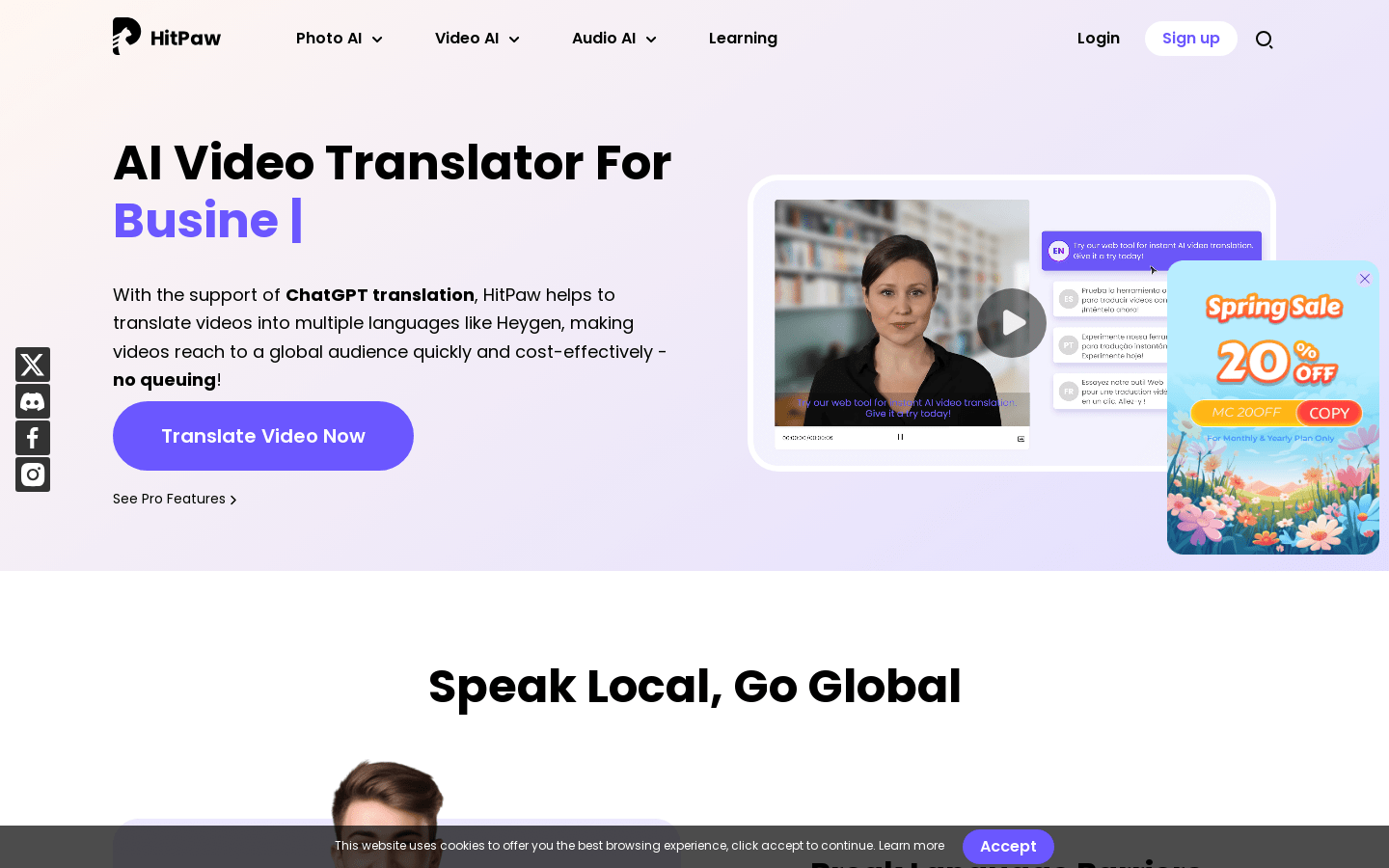 HitPaw Online AI Video Translator