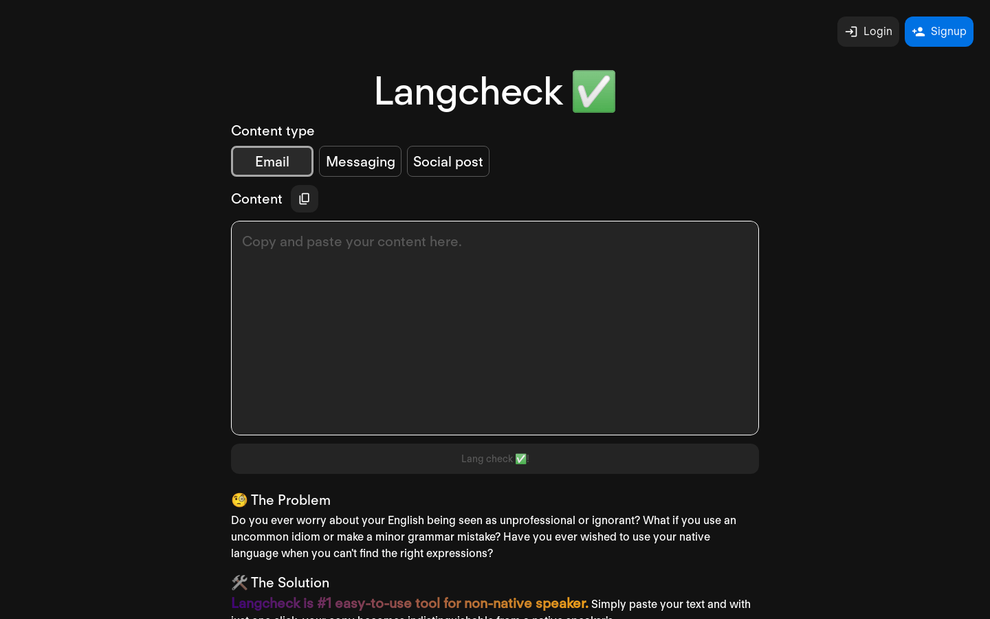 Langcheck