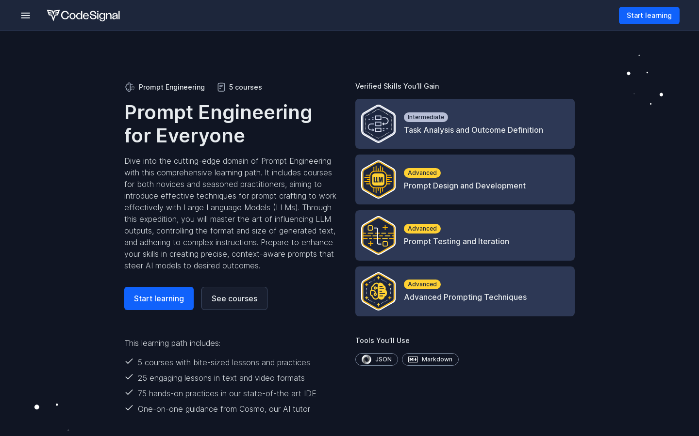 Prompt Engineering for Everyone | CodeSignal Learn