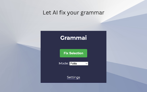 Grammai: AI Grammar Checker (GPT-Powered)