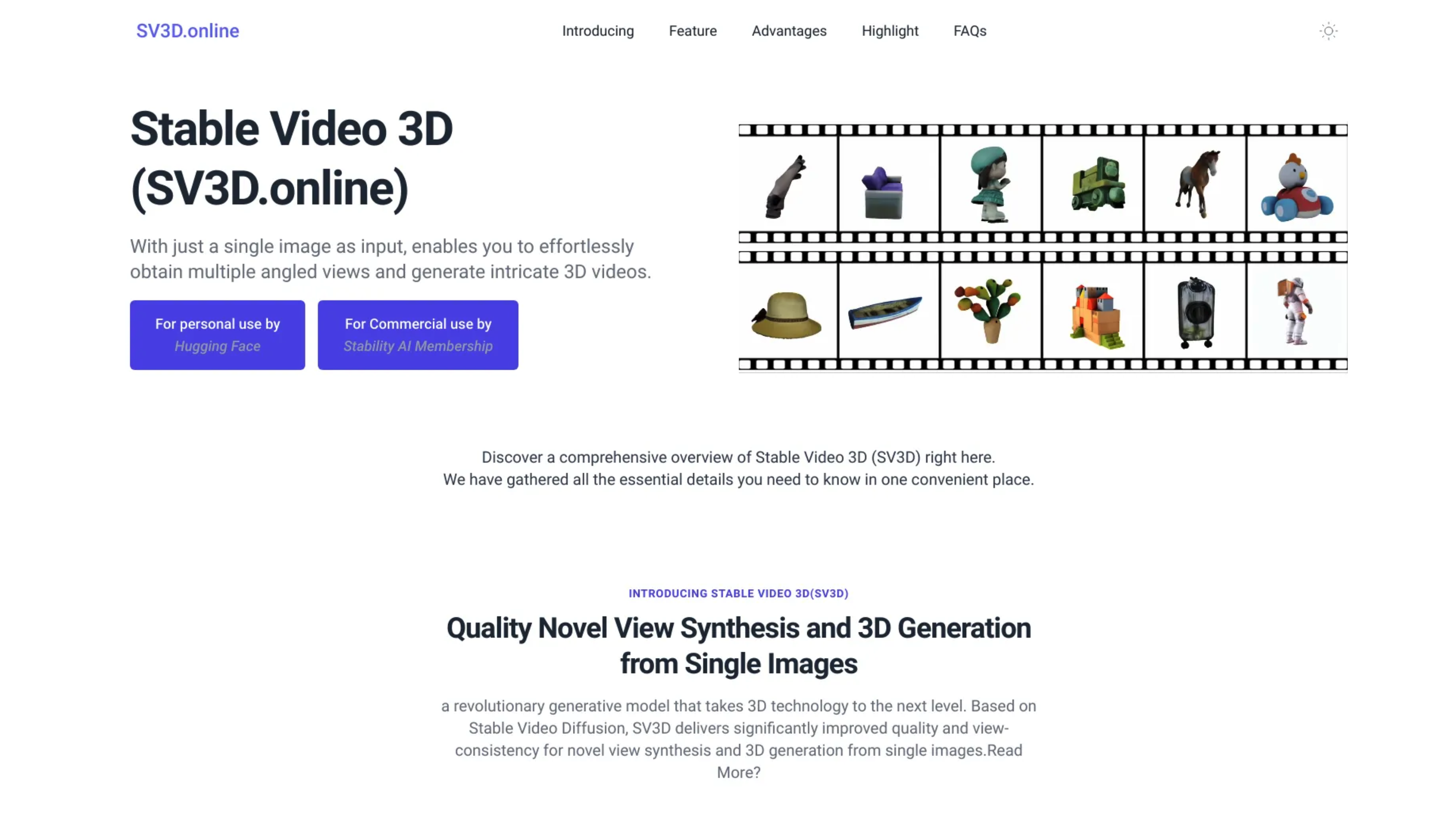 SV3D Online