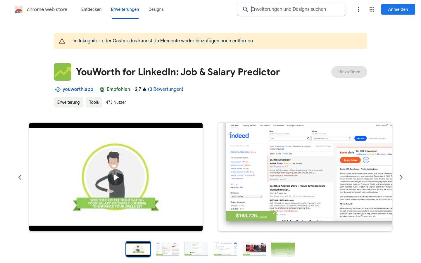 YouWorth for LinkedIn