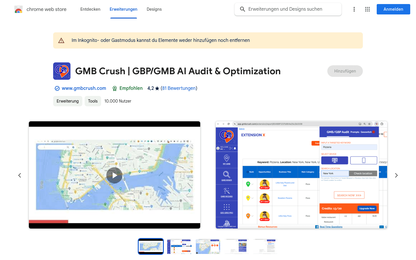 GMB Crush | GBP/GMB AI Audit & Optimization