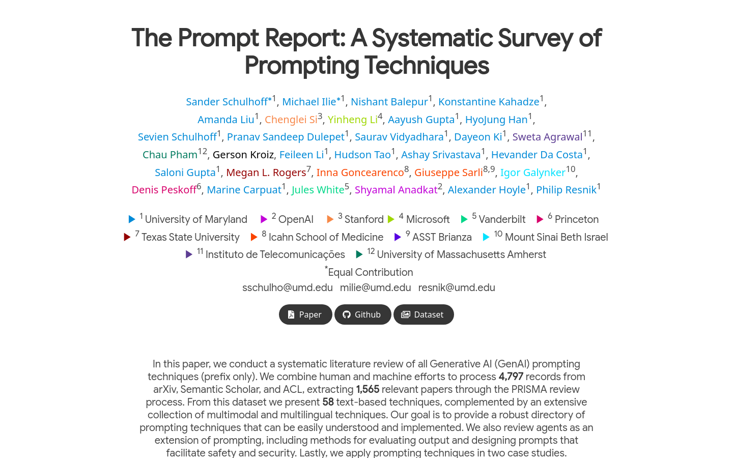 The Prompt Report