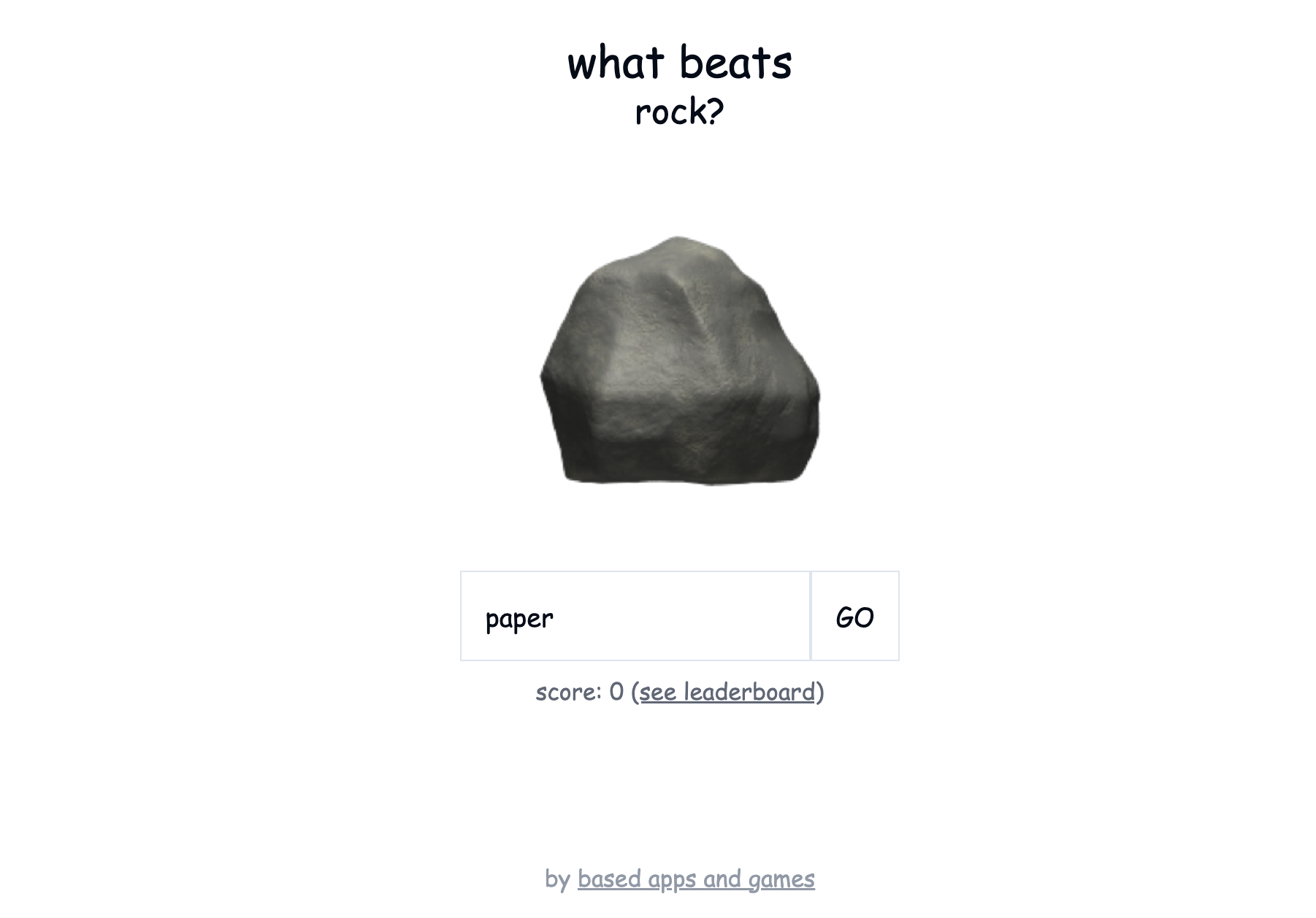 what beats rock?