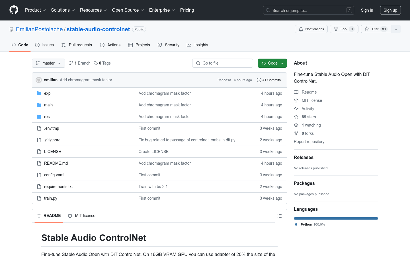 Stable Audio ControlNet