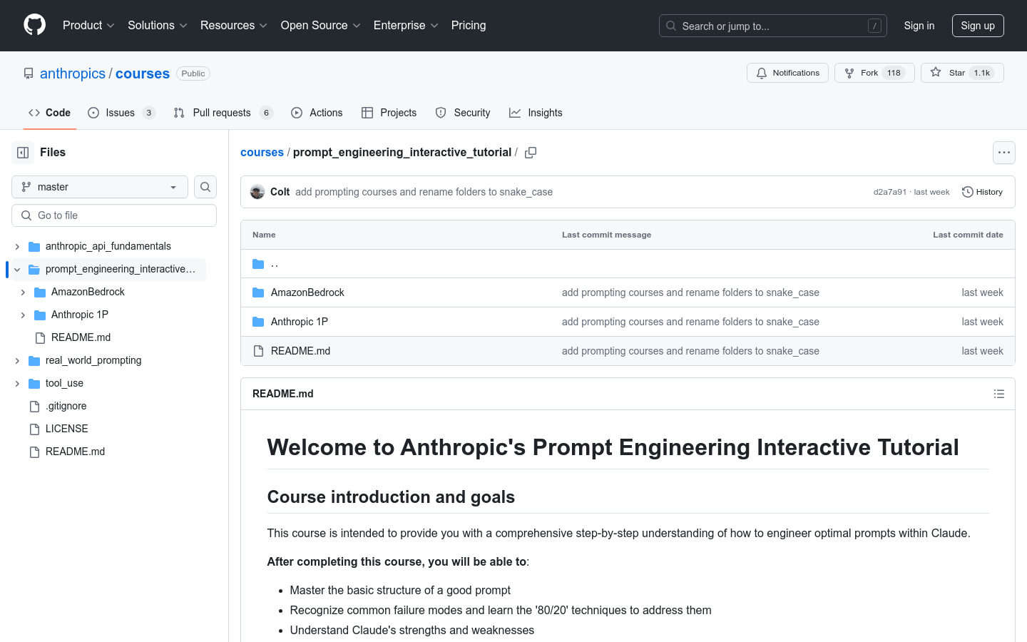 Anthropic's Prompt Engineering Interactive Tutorial