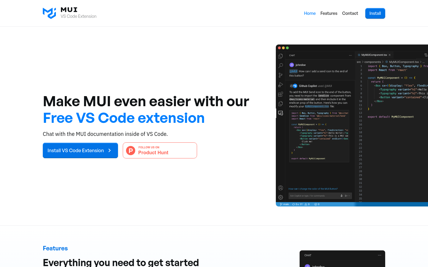 MUI VS Code Extension