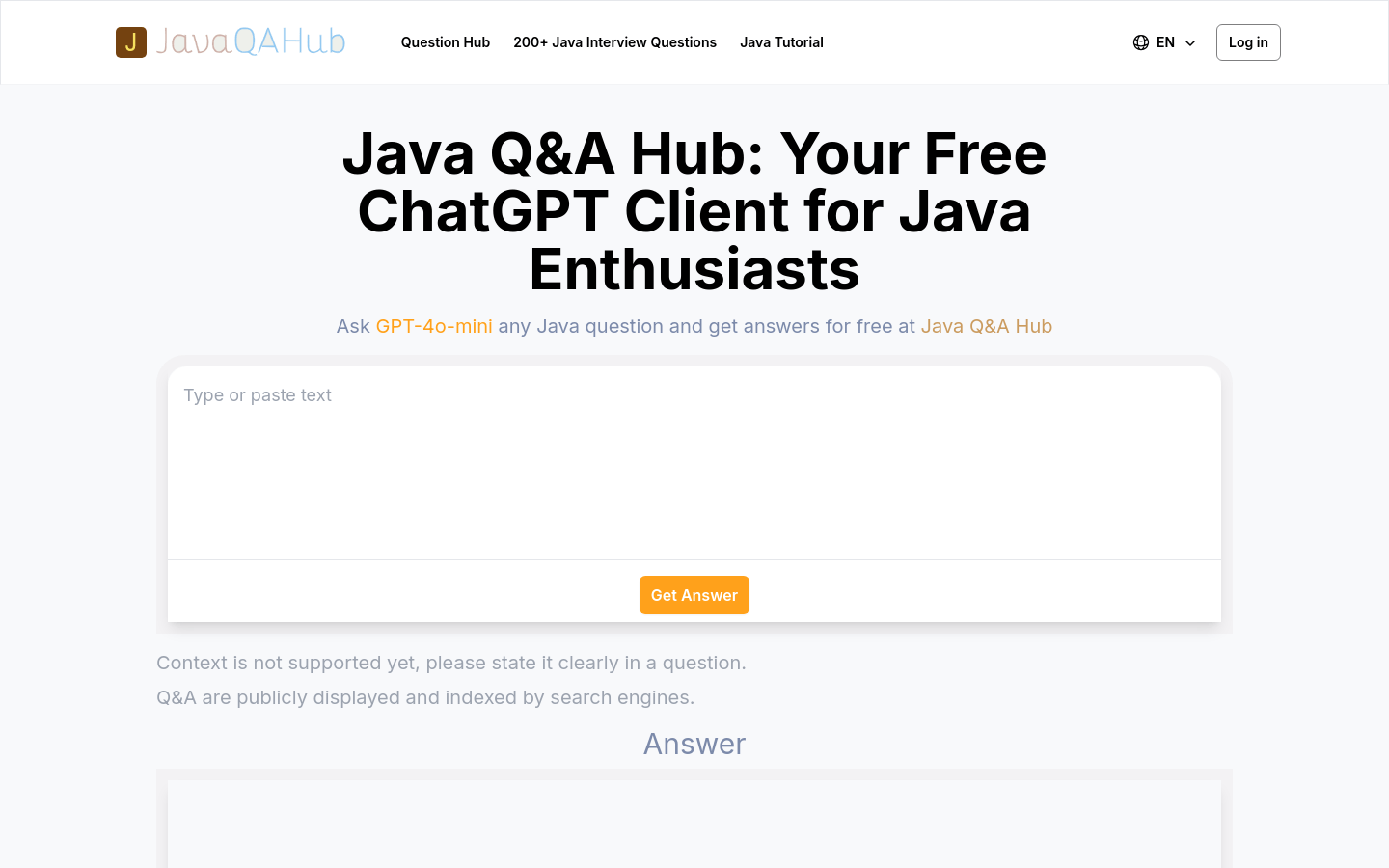 Java Q&A Hub