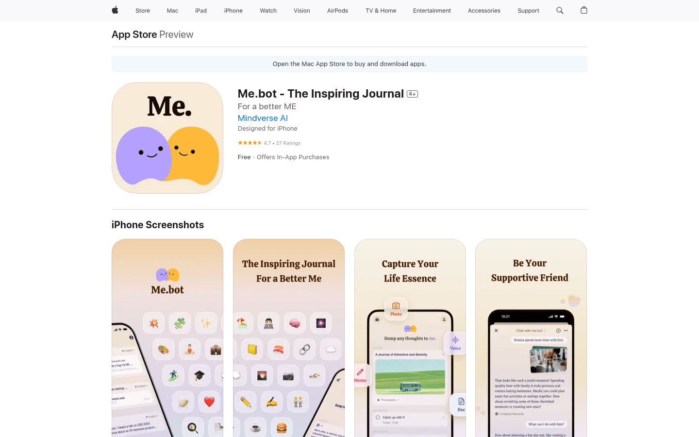 Me.bot for iOS