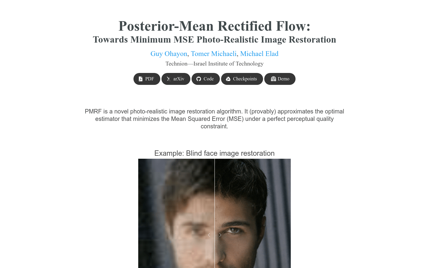 Posterior-Mean Rectified Flow