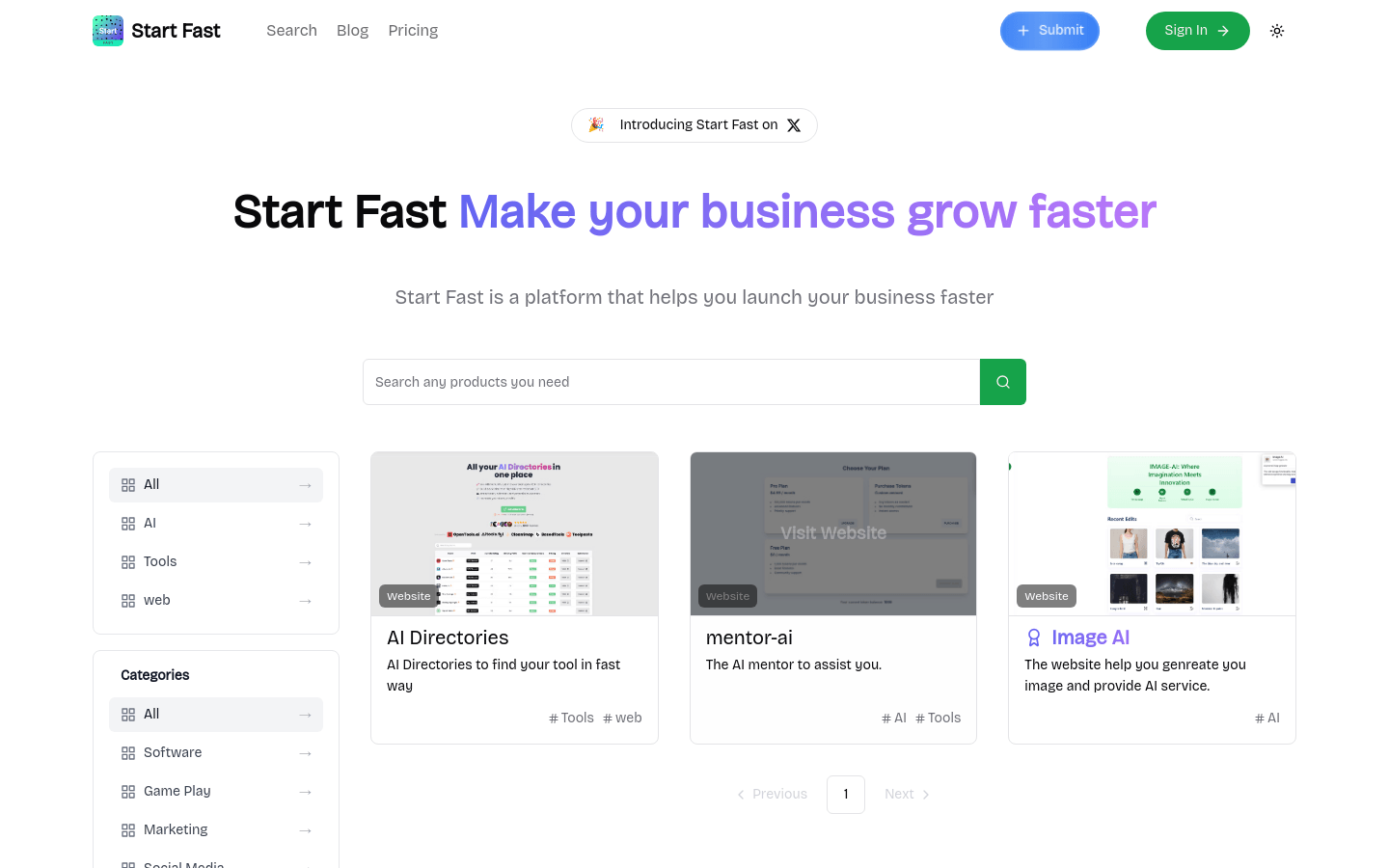 Start Fast