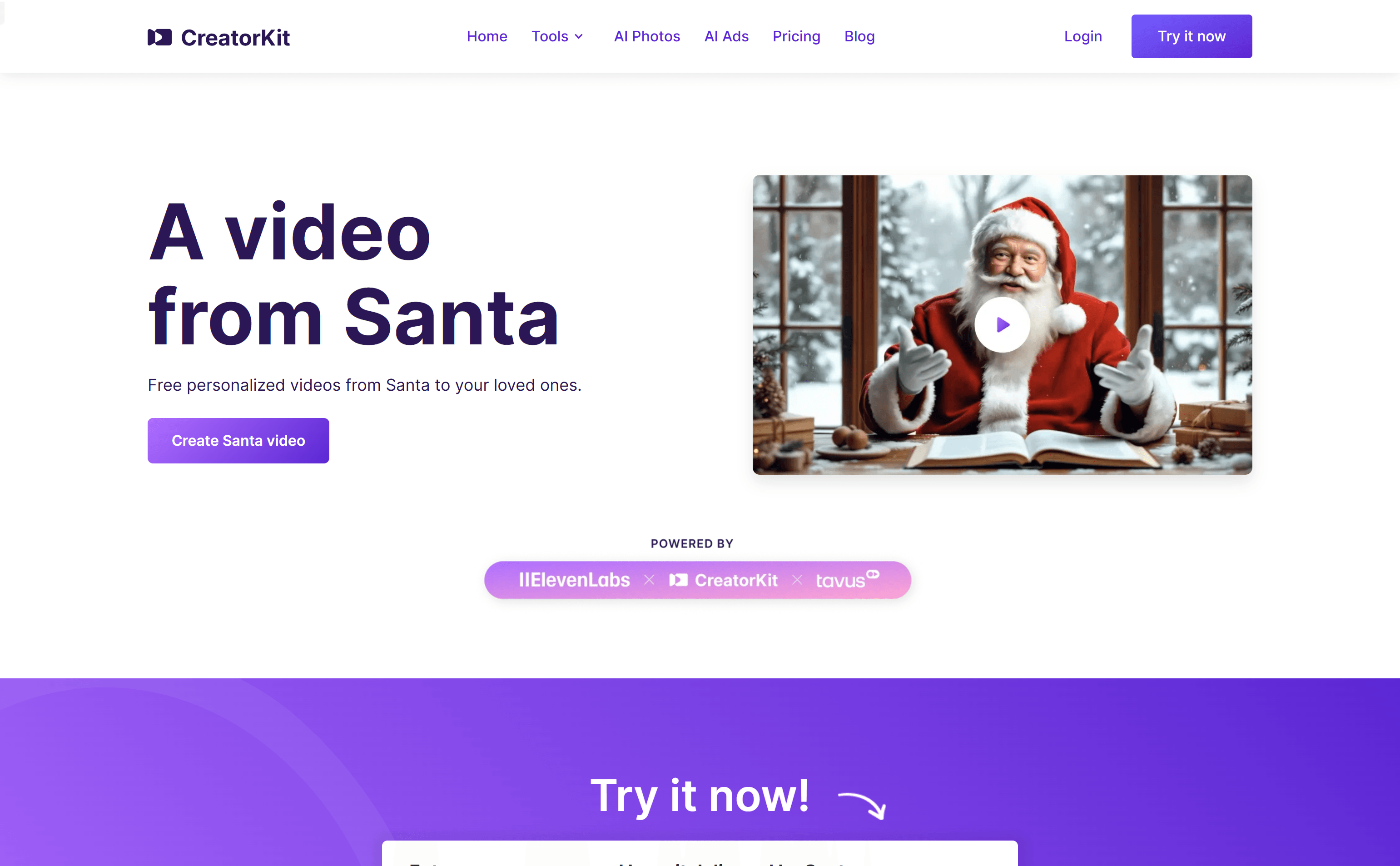 AI Santa Video