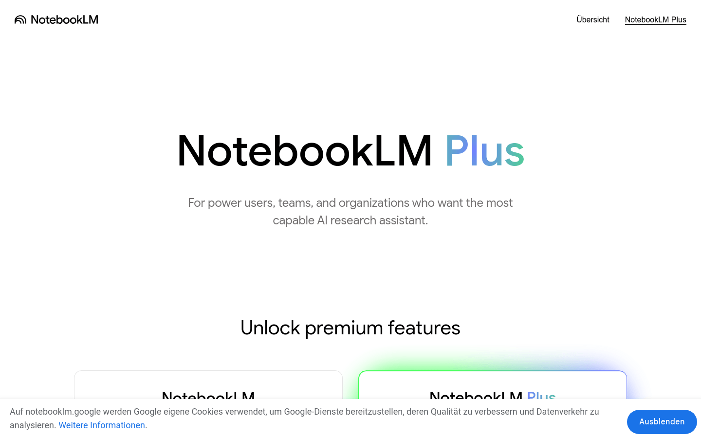 NotebookLM Plus