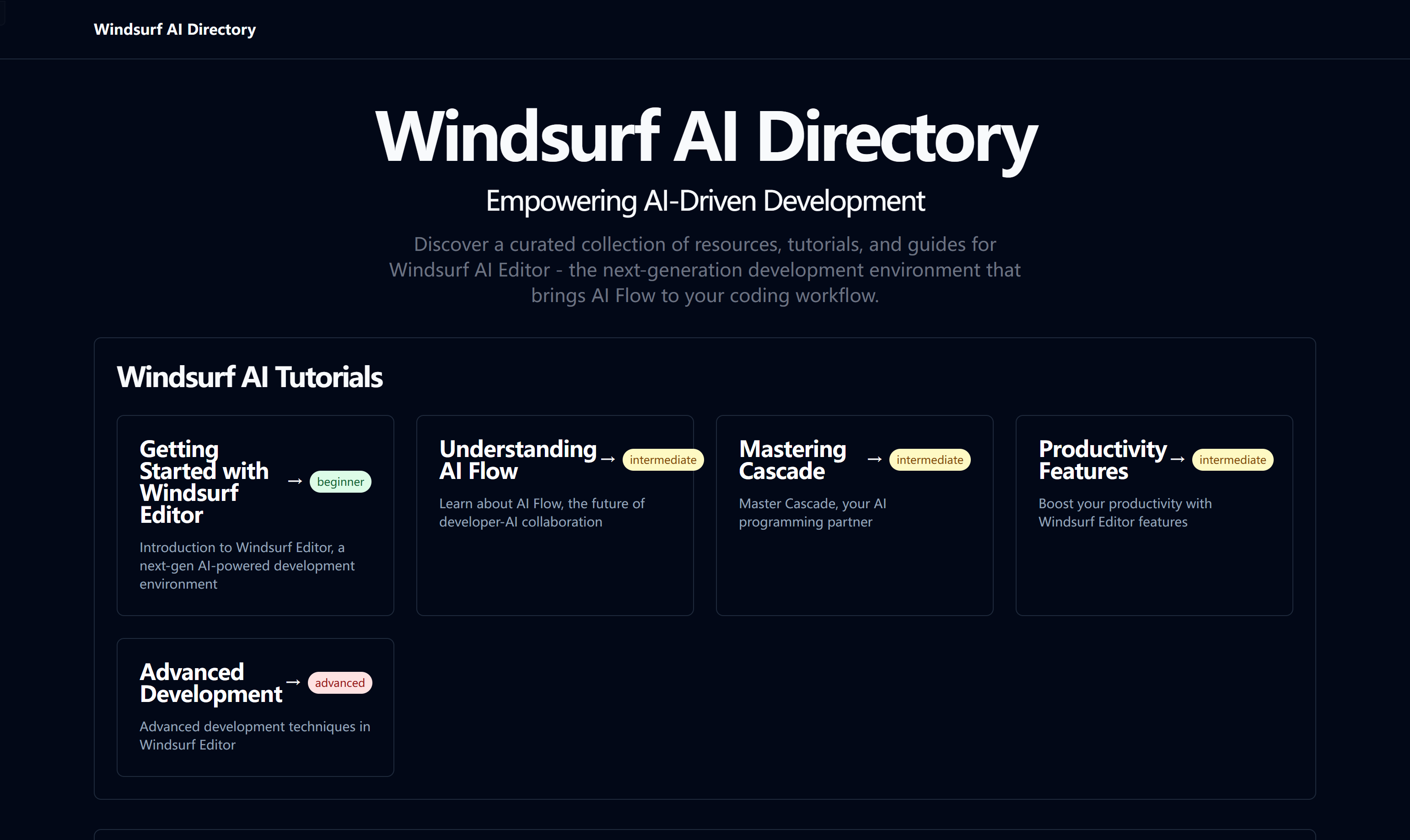 Windsurf AI Directory