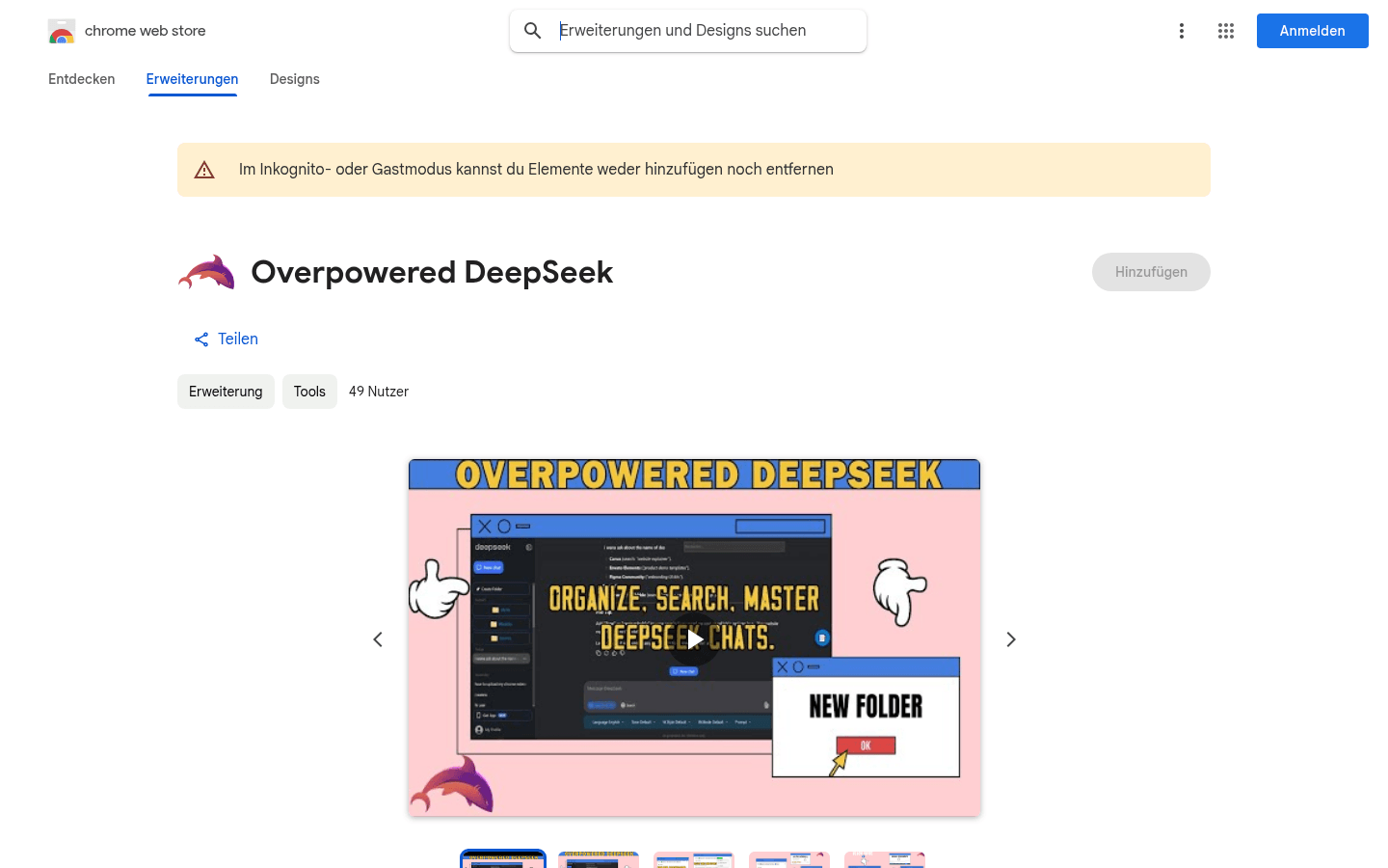 Overpowered DeepSeek