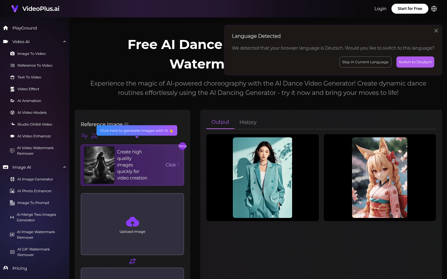 AI Dance Generator