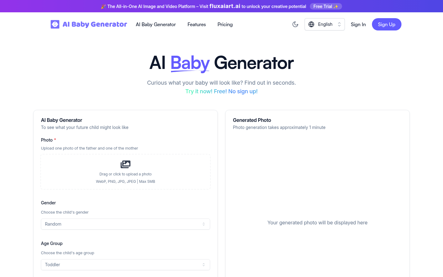 AI Baby Generator Online Free