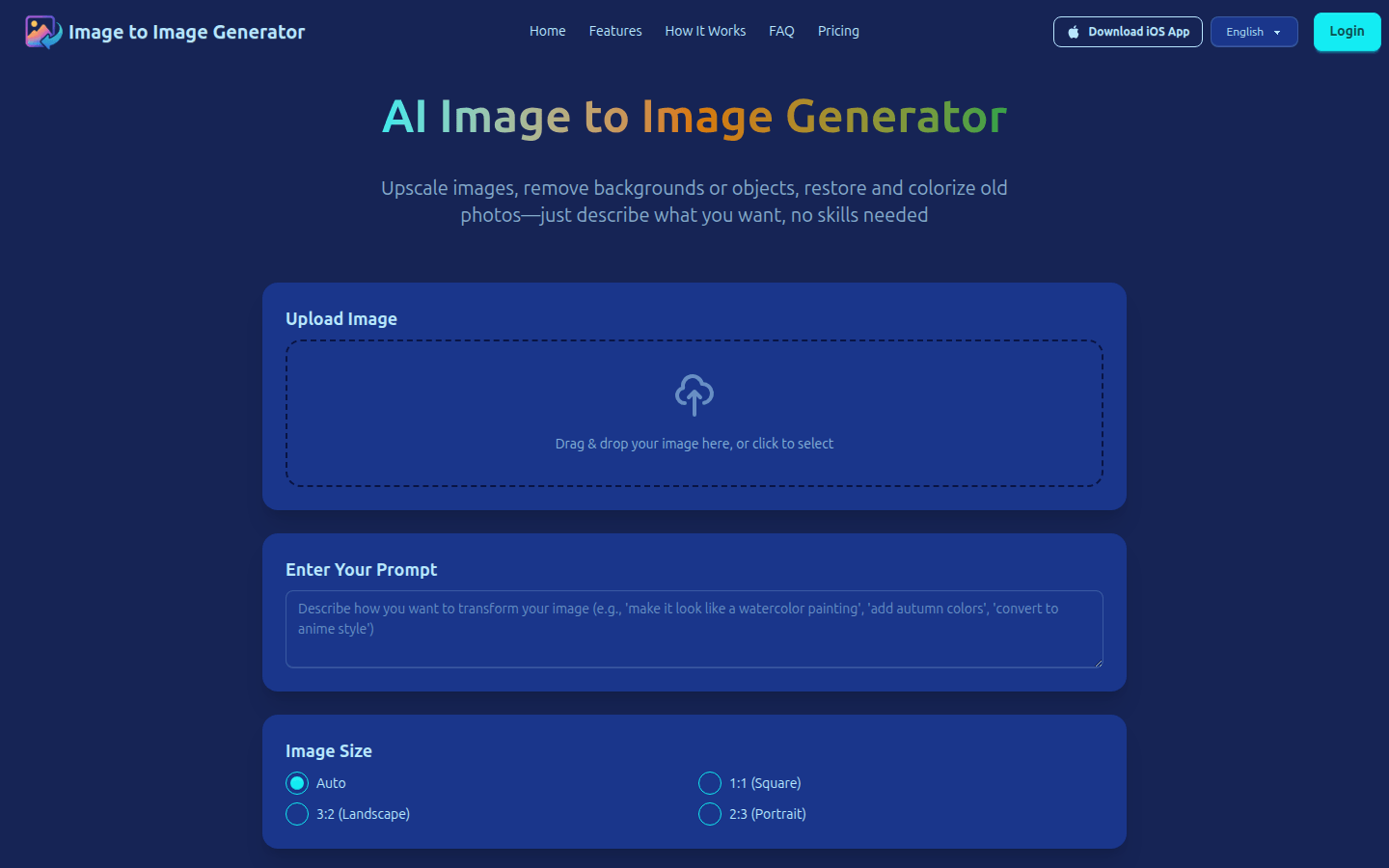 AI Image to Image Generator
