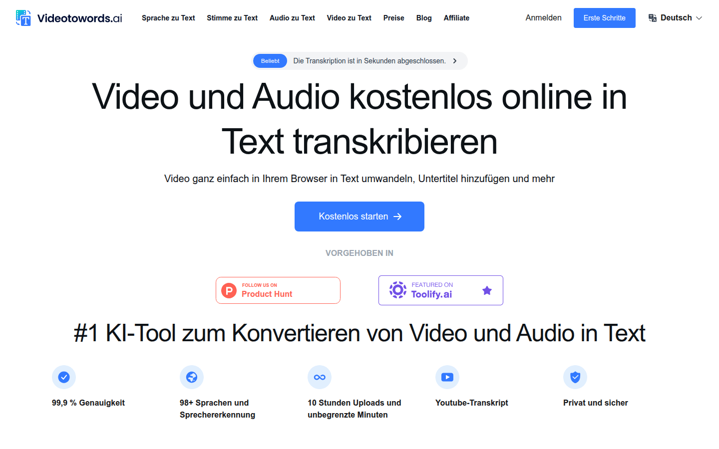 Transcribe Video & Audio to Text Free Online