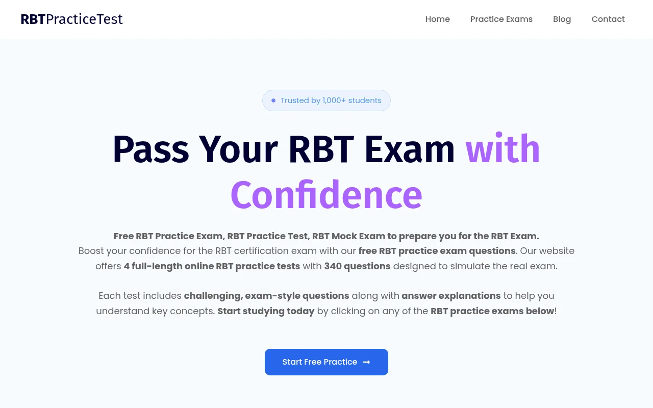 RBT Practice Exam
