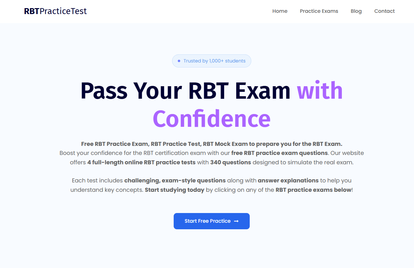 RBT Practice Exam