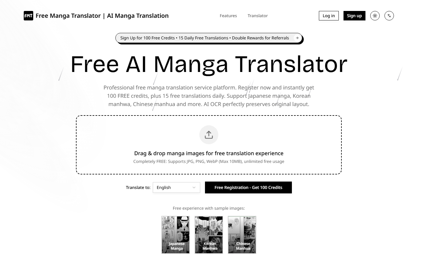 Free AI Manga Translator