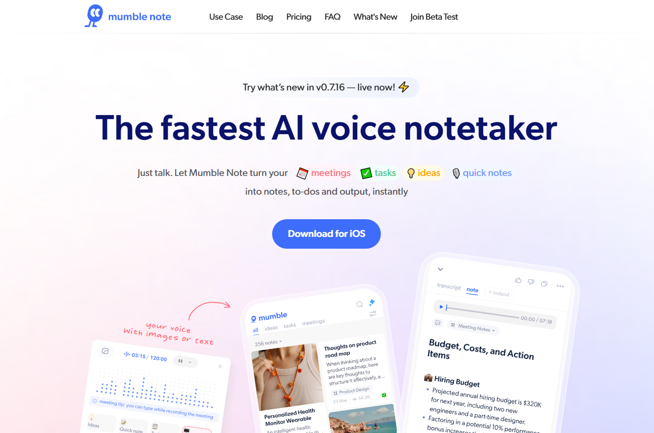 Mumble Note