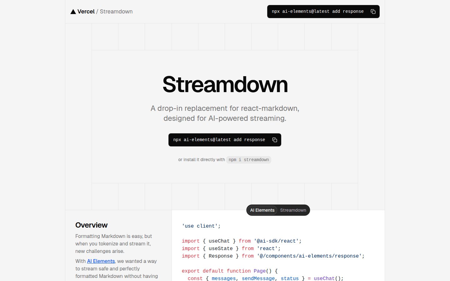 Streamdown