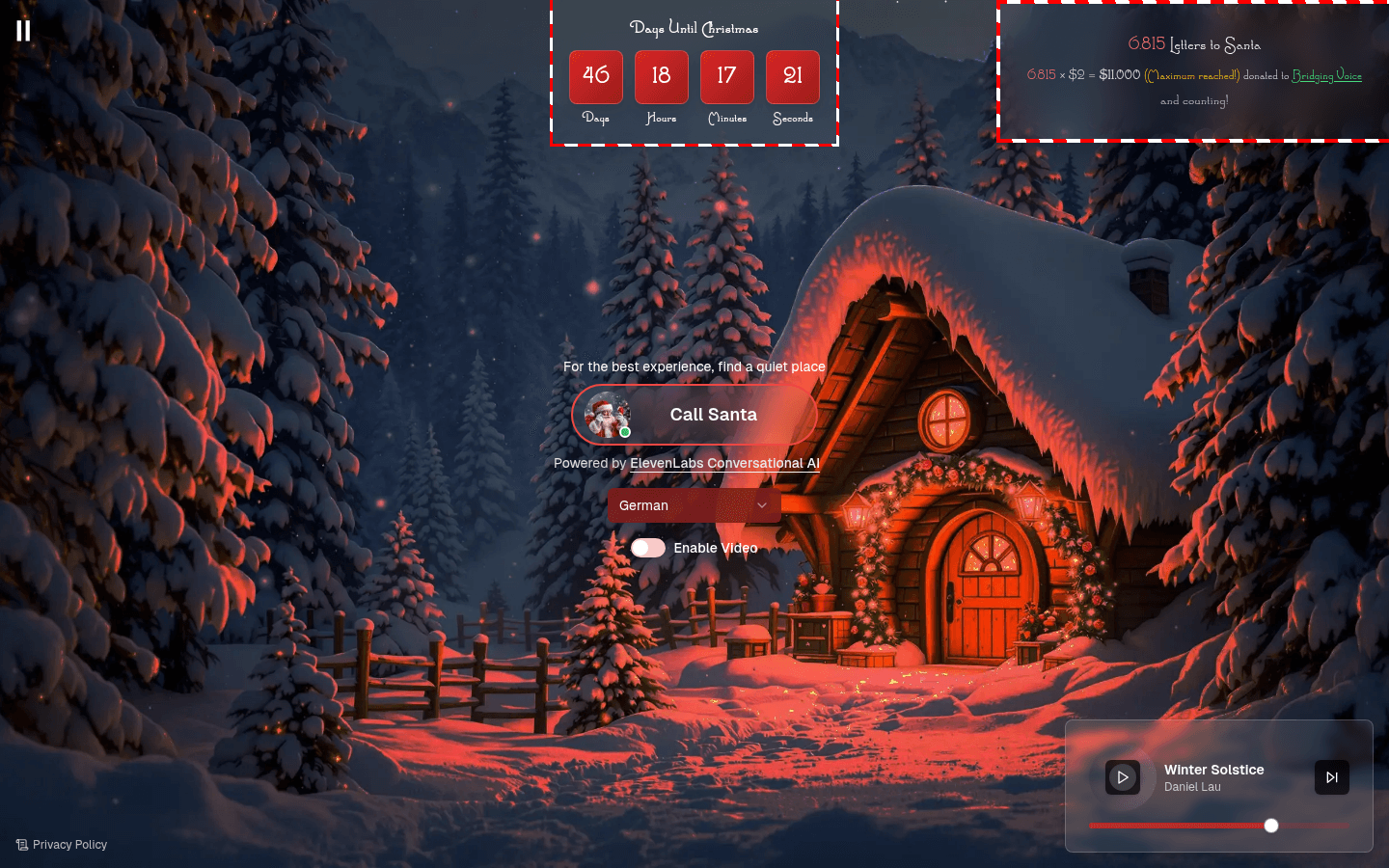 Talk to Santa by Elevenlabs