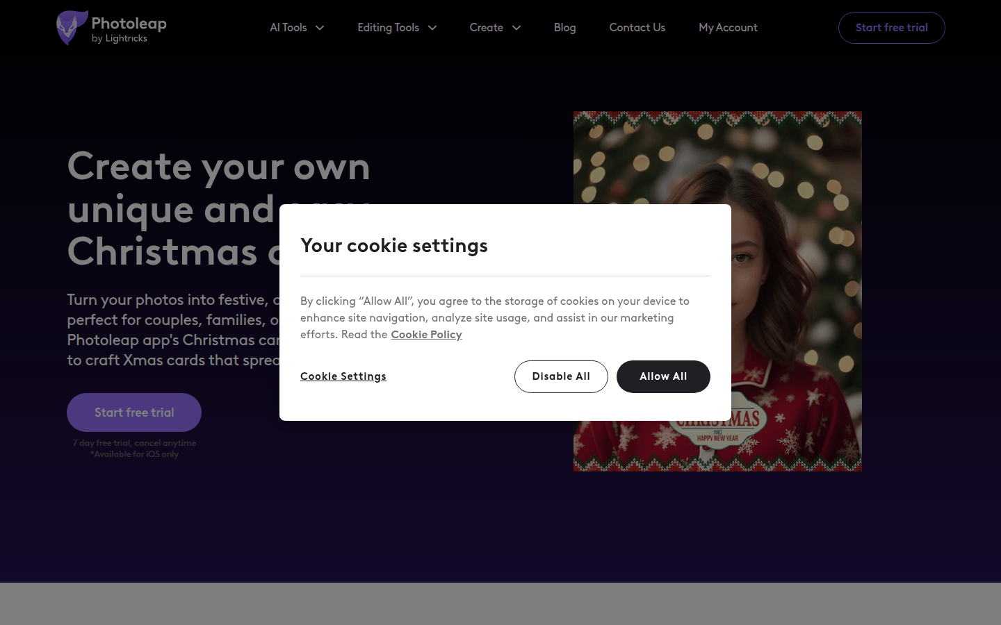 Photoleap Christmas Card Maker