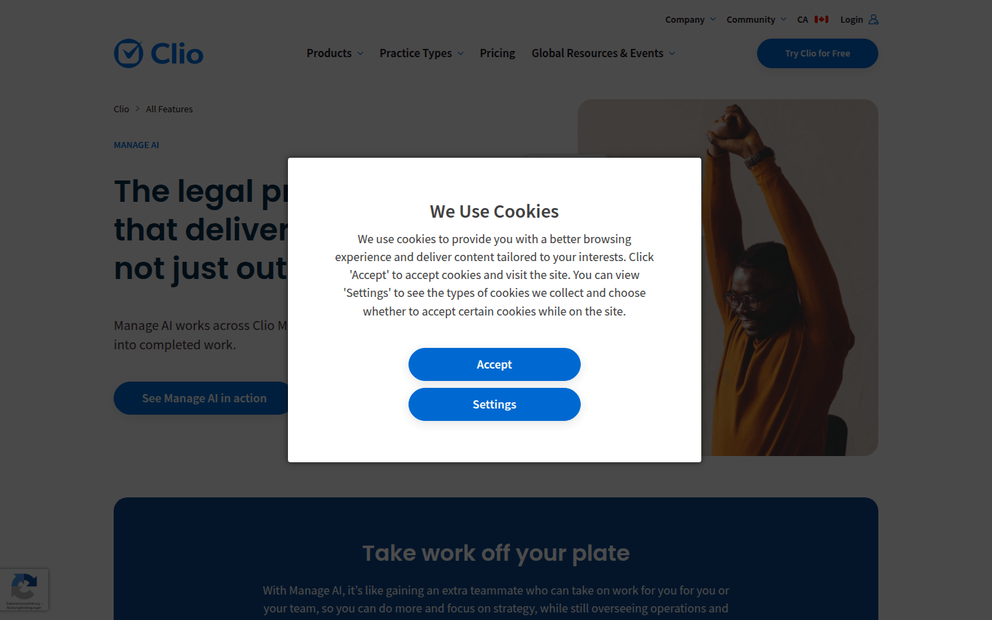 Clio Manage AI