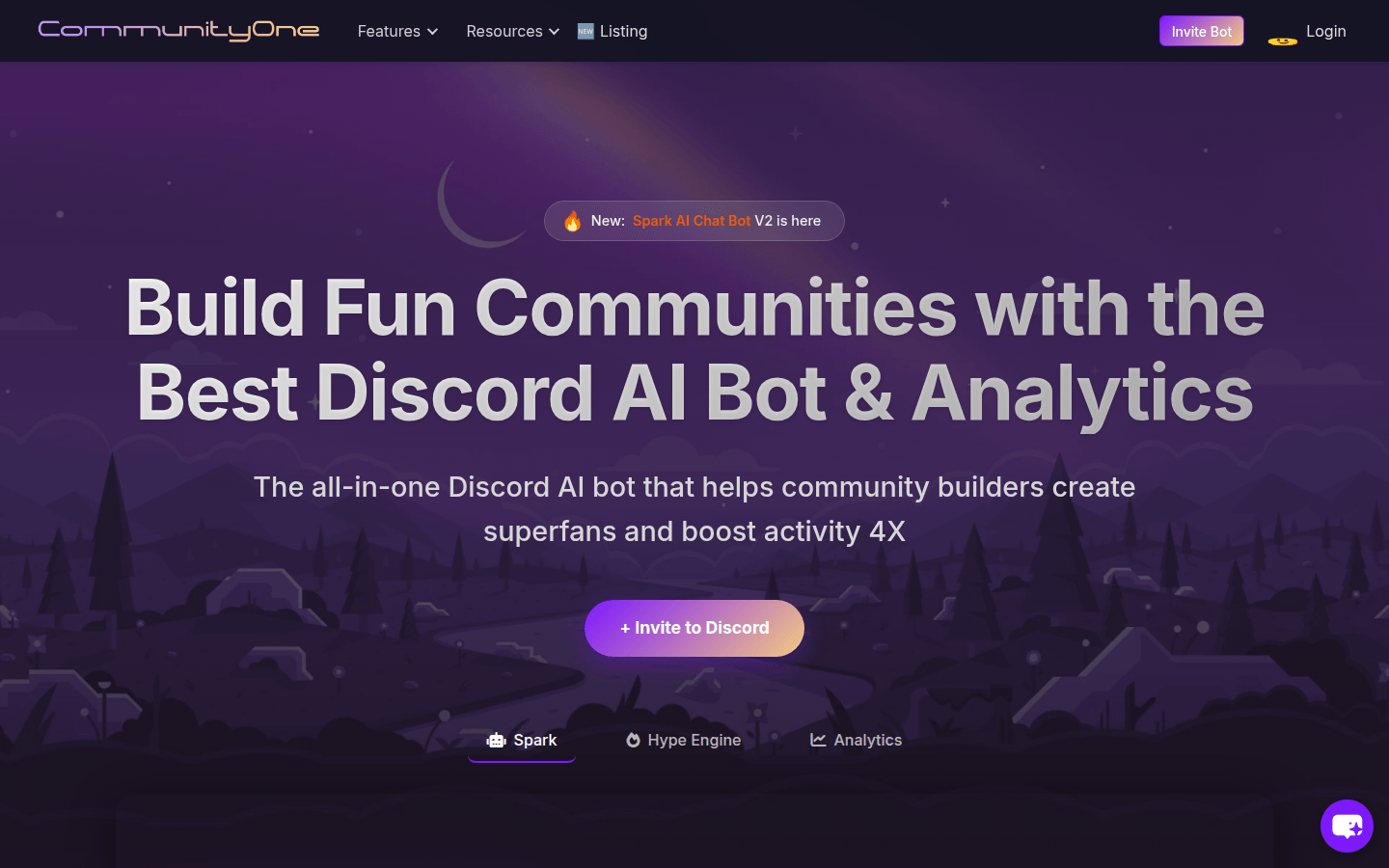 CommunityOne Discord AI Bot & Discord Analytics
