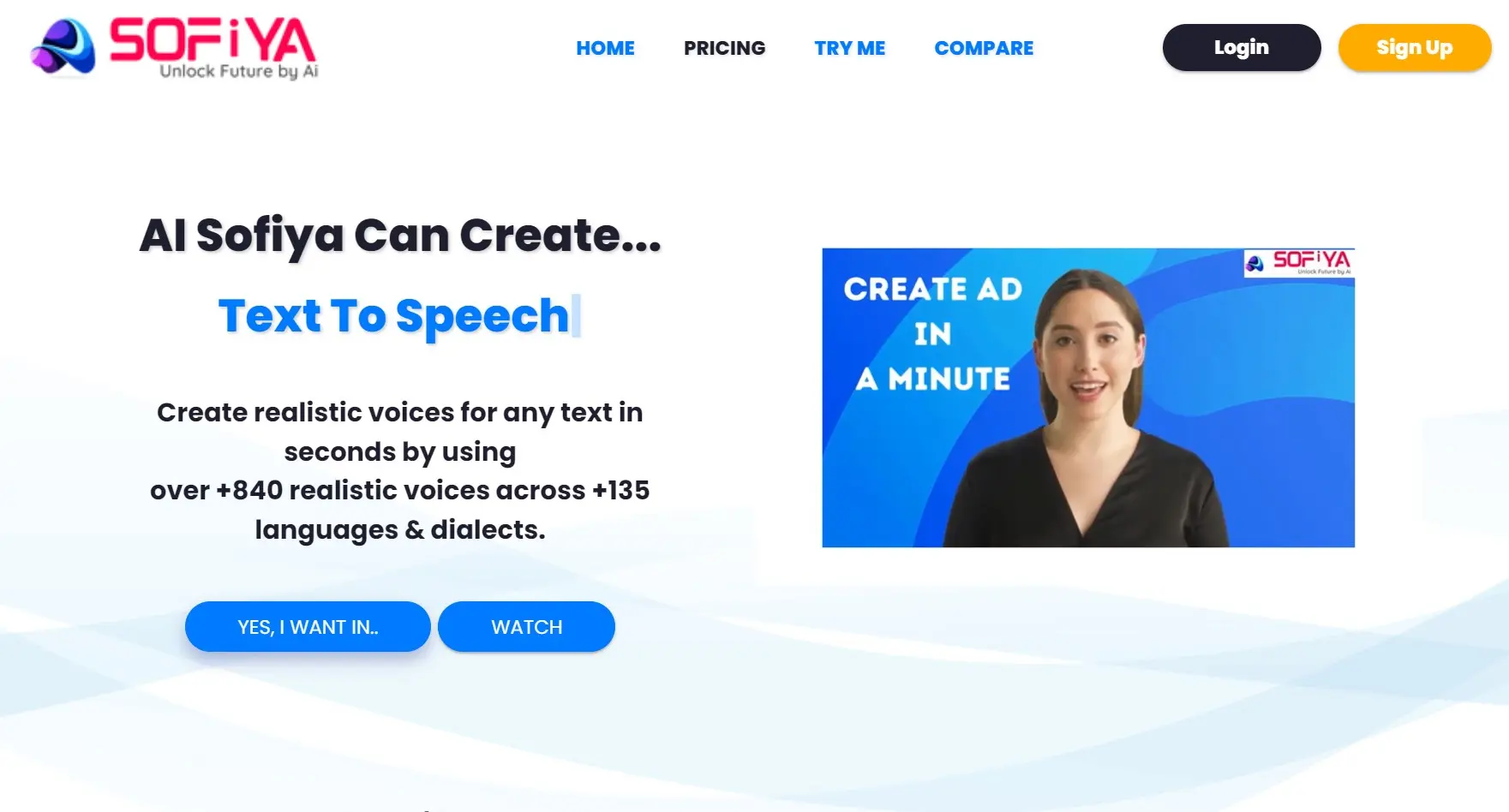 Ai Sofiya官方网站截图