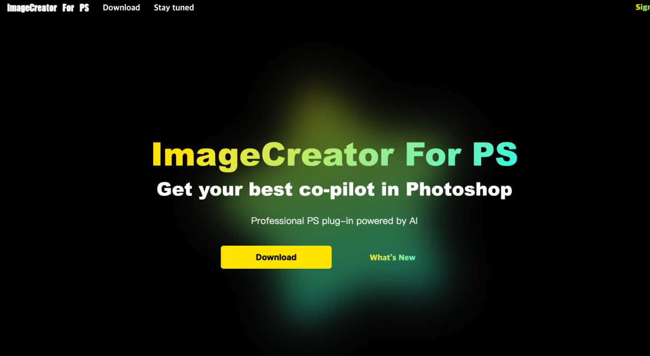 ImageCreator官方网站截图