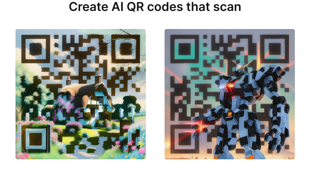 AI QR code generator官方网站截图