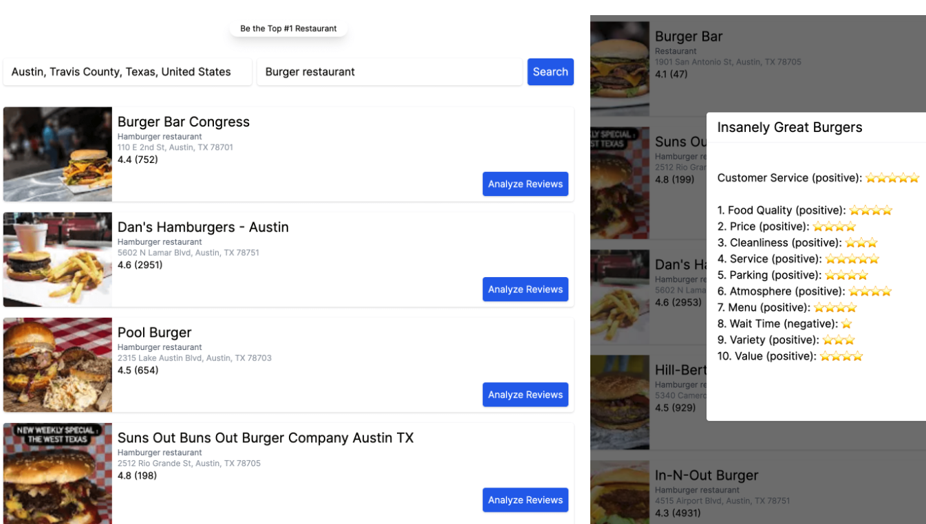 Google Reviews Analyzer官方网站截图